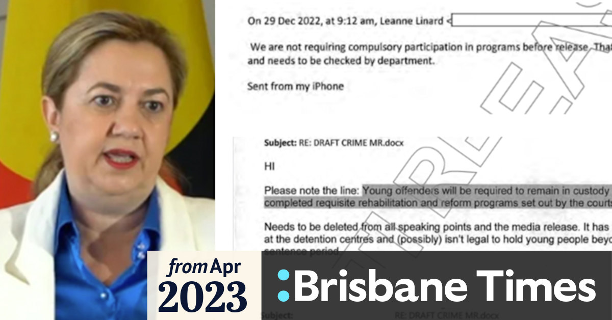 How Palaszczuk dodged a bullet over youth justice announcement